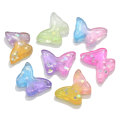 Niskie MOQ Glitter Flatback Planar Resin Butterfly Diy Nail Art Scrapbook Decorations