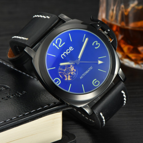 MCE Leather Mechanical Man Watches