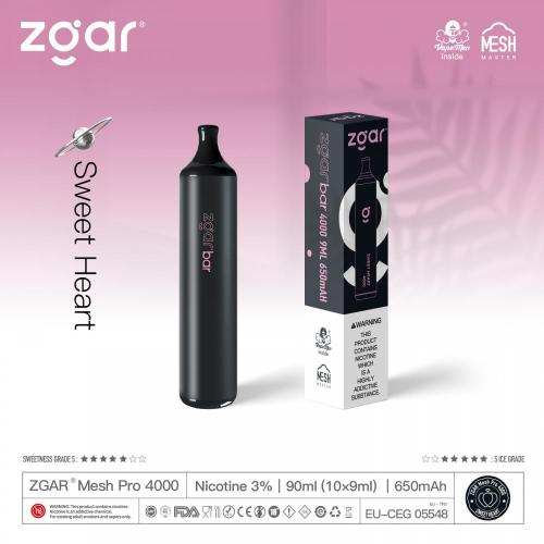 Zgar 4000 Puffs Einweg -Vape -Stift