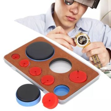 Watch Movement Repair Kit: Card Holder, Fixed Seat, and 7 Base Tools