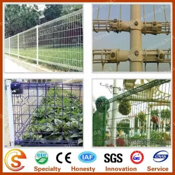 Double circle fence anti-climbing frame type welding net permanent OEM offered