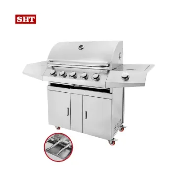 Outdoor Kitchen on Deck Gas Grill Burners BBQ Grill Propane Indoor Barbecue Grill Charcoal