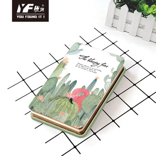 Metal Cover Notebook Flamingo and cactus style cute metal cover notebook Supplier