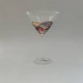 Hand blown multi-color glass drinking set