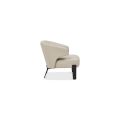 Italian Furniture Modern Design Fabric High Back Wooden Leisure Chair Hotel Dining Bedroom Armchair