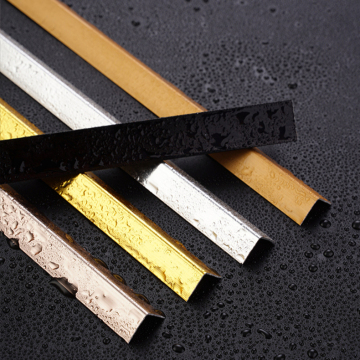 Aluminum L-Shaped Metal Trim for Tile Edge Protection and Decoration