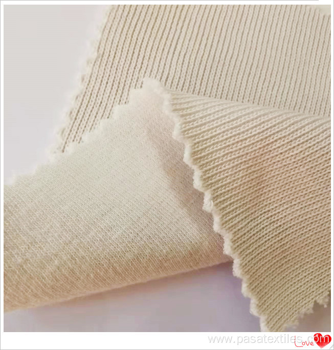 cotton knit fabric heavy weight custom rib knit fabric knitted sweater fabric