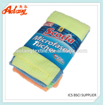80% polyester 20% polyamide microfiber cleaning cloth microfiber towel