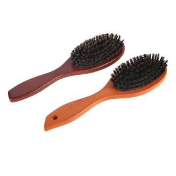 Natural Boar Hairbrush Massage Comb Anti-static Hair Scalp Paddle Brush Beech Wooden Handle Hair Brush Hair Comb Styling Tool