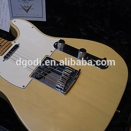 china telecaster of chrome plated aluminum guitar bridge and knob