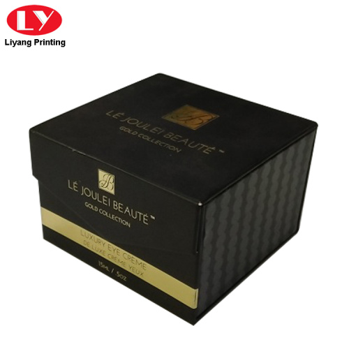 Embalaje de caja de vidrio de perfume negro