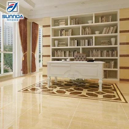 hall decoration suitable porcelain floor tiles with pear jade design in China