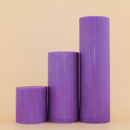 Purple Color Church Unscented Fluted Candles
