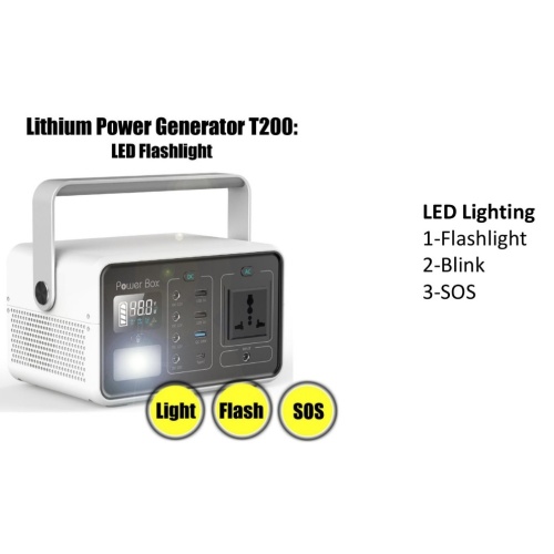 Mini Solar Power Generator with Lithium Battery System