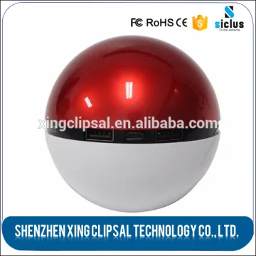 protable power bank 6000mah magic ball pokemon go plus game pocket ball power bank