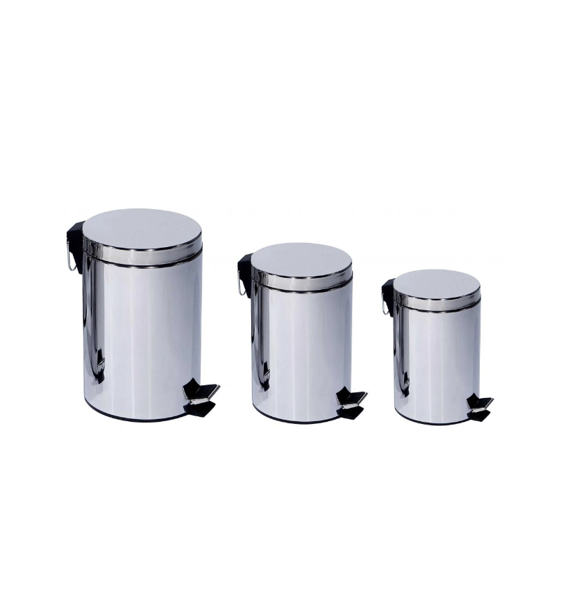 Mute pedal type household trash can