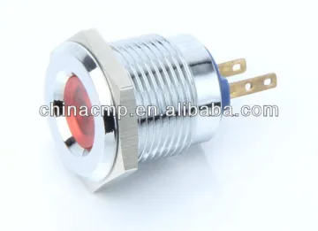 Export 16mm diamtere push button light switch, Pilot lamp