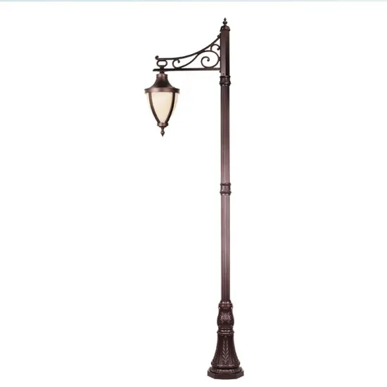 Antique Cast Iron Lamp Post with Top Lamp for 2m-4m Garden Street Pathway
