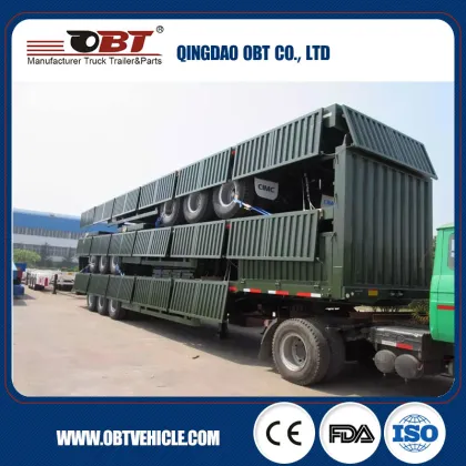 40t semi truck trailer dropside/sidewall semi trailer for variety transport purpose