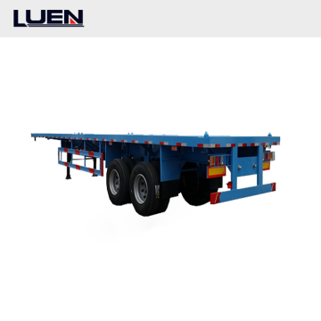 3 Axle 40ft Container Flatbed Truck Trailer - Good Quality Semi Trailers