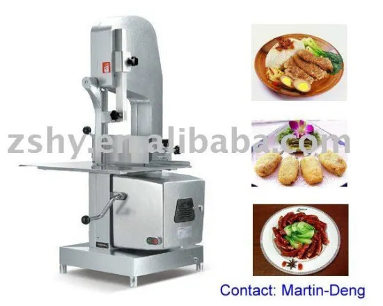 Meat and bone sawing machine
