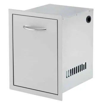 2022 Hot Sale 16.5 Inch Wide Outdoor Kitchen Slide Out Stainless Steel Propane Tank Drawer