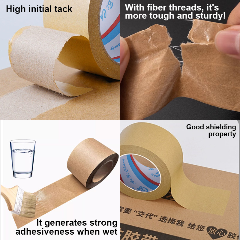 water activated kraft tape