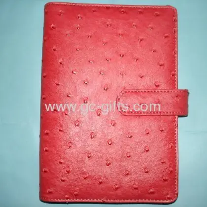 Pink Ostrich Leather Organizers 