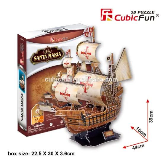 3D Puzzle Santa Maria ship model educational toys