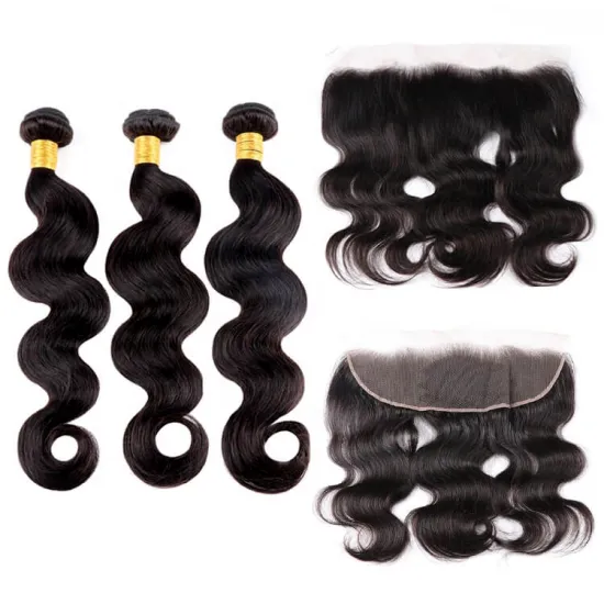 Wholesale 10A Grade Indian virgin human hair bundles+Lace Closure, virgin hair vendors Brazilian human hair weaving