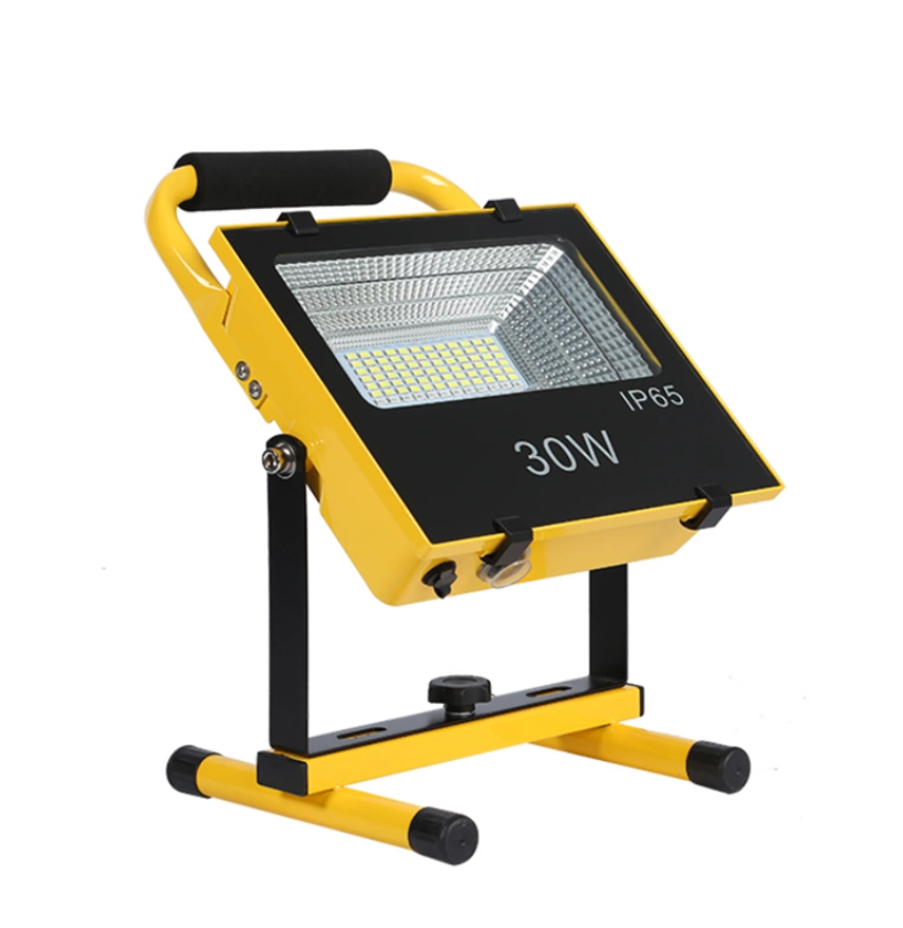 Portable LED flood light with adjustable angle