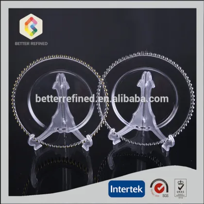 Hand Made Wedding Silver Belmont Beaded Charger Plates