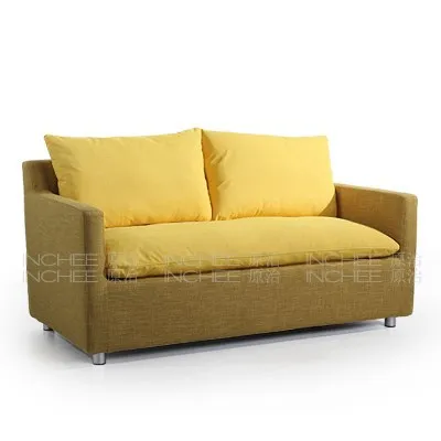 feather and latex office fabric sofa