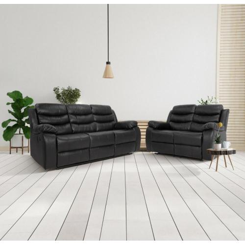 Leather Recliner Sofa 3 2 Seater Set