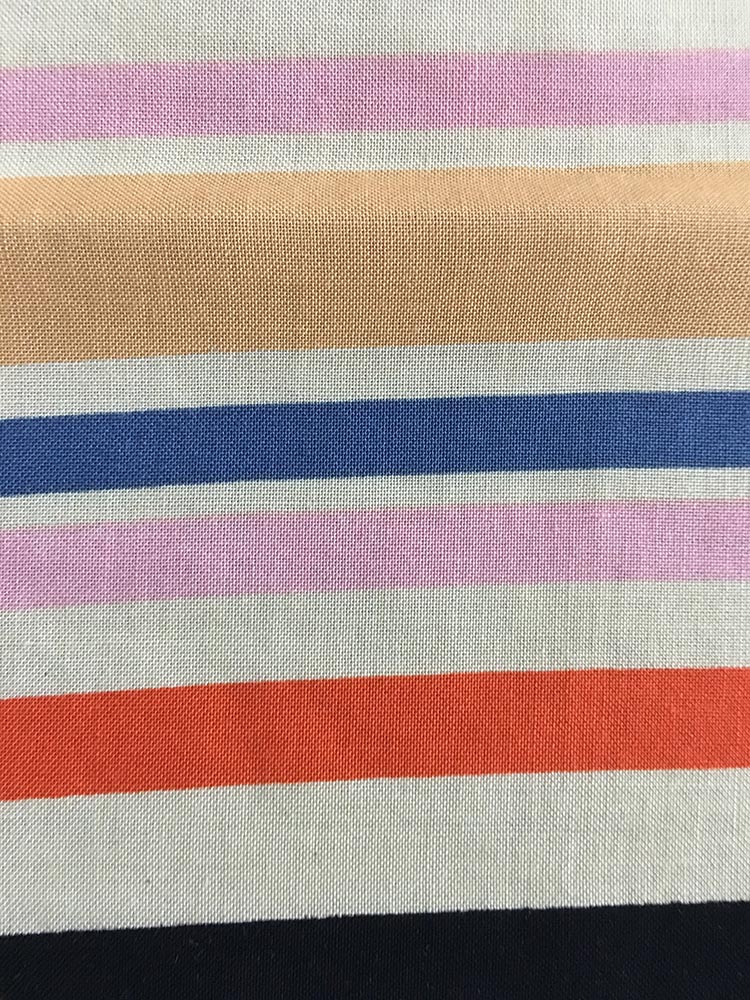 Líneas de diseño Rayon Challis Impresión Tela