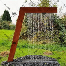 Corten Steel Garden Water feature art decoration