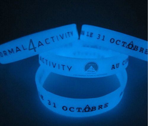 OEM Silicone Bracelet, Glow in The Dark Silicone Wristband