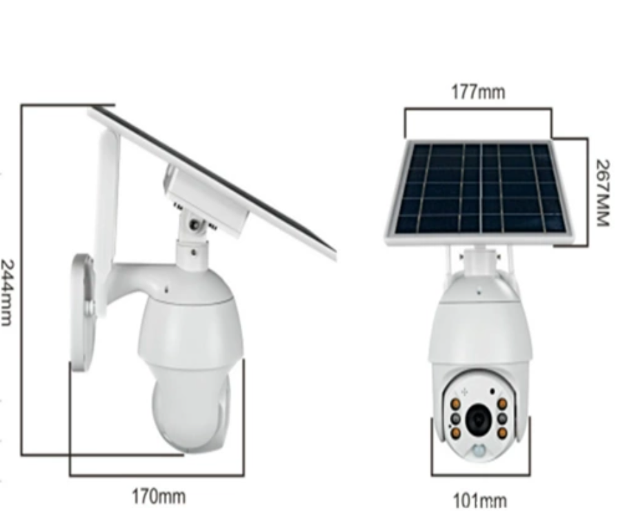 Caméra de sécurité solaire à la maison