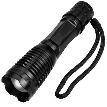 Multifunctional UV & White Light Dual Light Source Flashlight with Lotus Flower Head Design, Operated by Dry Batteries - Perfect for Comprehensive Testing Needs
