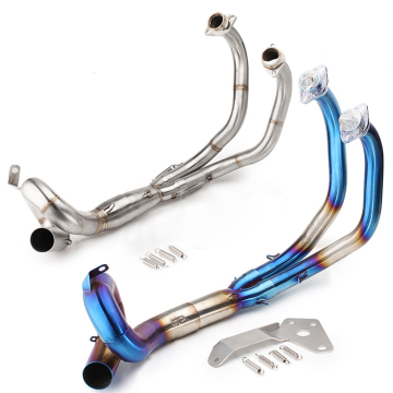 Modified Front Exhaust Pipe for MT07, FZ07, and XSR 700: Enhancing Performance with Custom Exhaust Link Pipe and Elbow Design