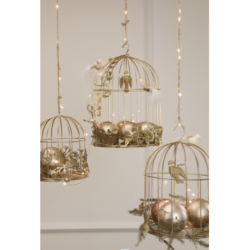 Clear Glass Ball Ornaments Christmas Artificial Bird Christmas Tree with Clip Manufactory