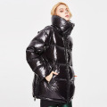 Custom Winter Ladies Casual Zipper Loose Padded Jacket