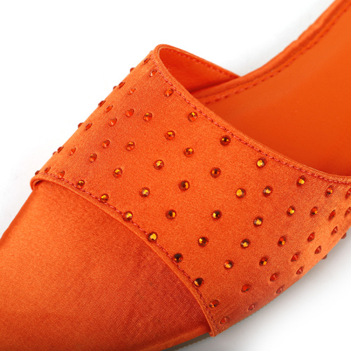 Pointed Toe Rhinestone Slippers