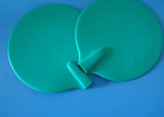 Green 65 / 85 / 95mm Silicon Rubber Electrode Pad For Wight Loss, Round Soft Durable Silicone Rubber Pad