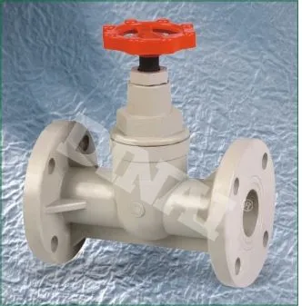 2"(d63mm) Two Way Pph Plastic Globe Valve Gate Valve With Epdm Gasket