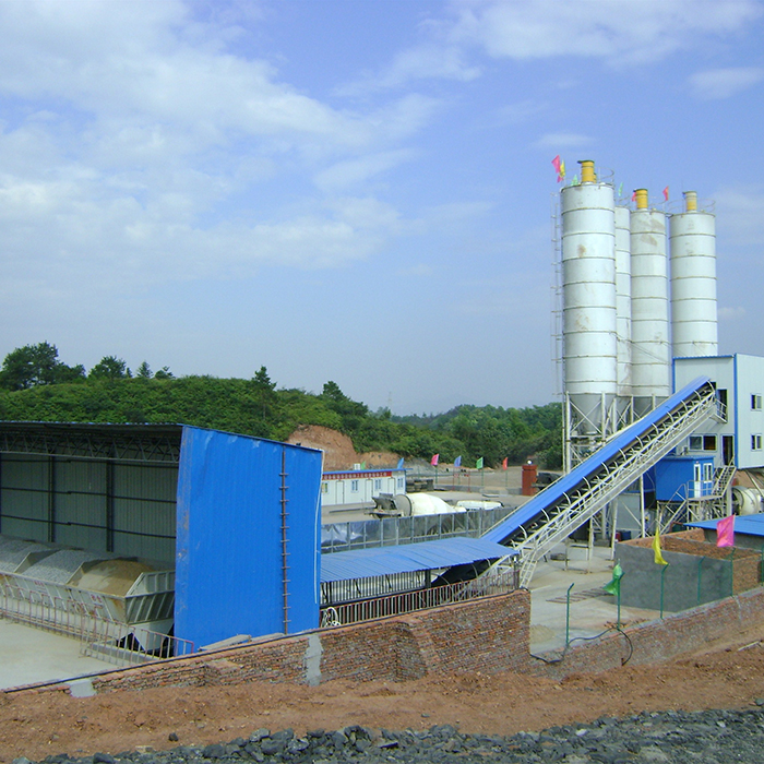 120m3/h mini mix precast concrete batching plant