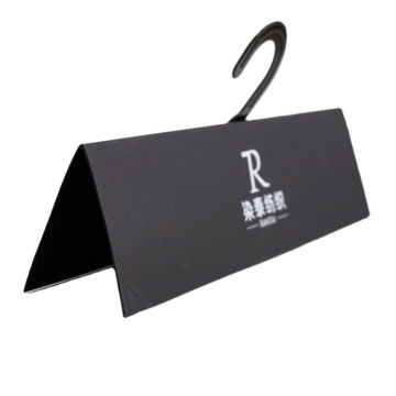 Custom Logo Paper Fabric Hanger with Plastic Hook