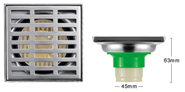 Stainless steel sanitary ware shinning deodorize chinese shower room anti-odor floor drain
