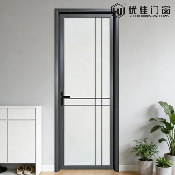 Porta de vidro de linha minimalista