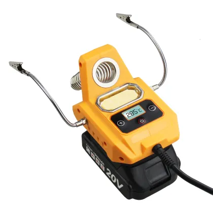 Cordless DeWalt 20V Soldering Station with LCD Display and Auxiliary Tools